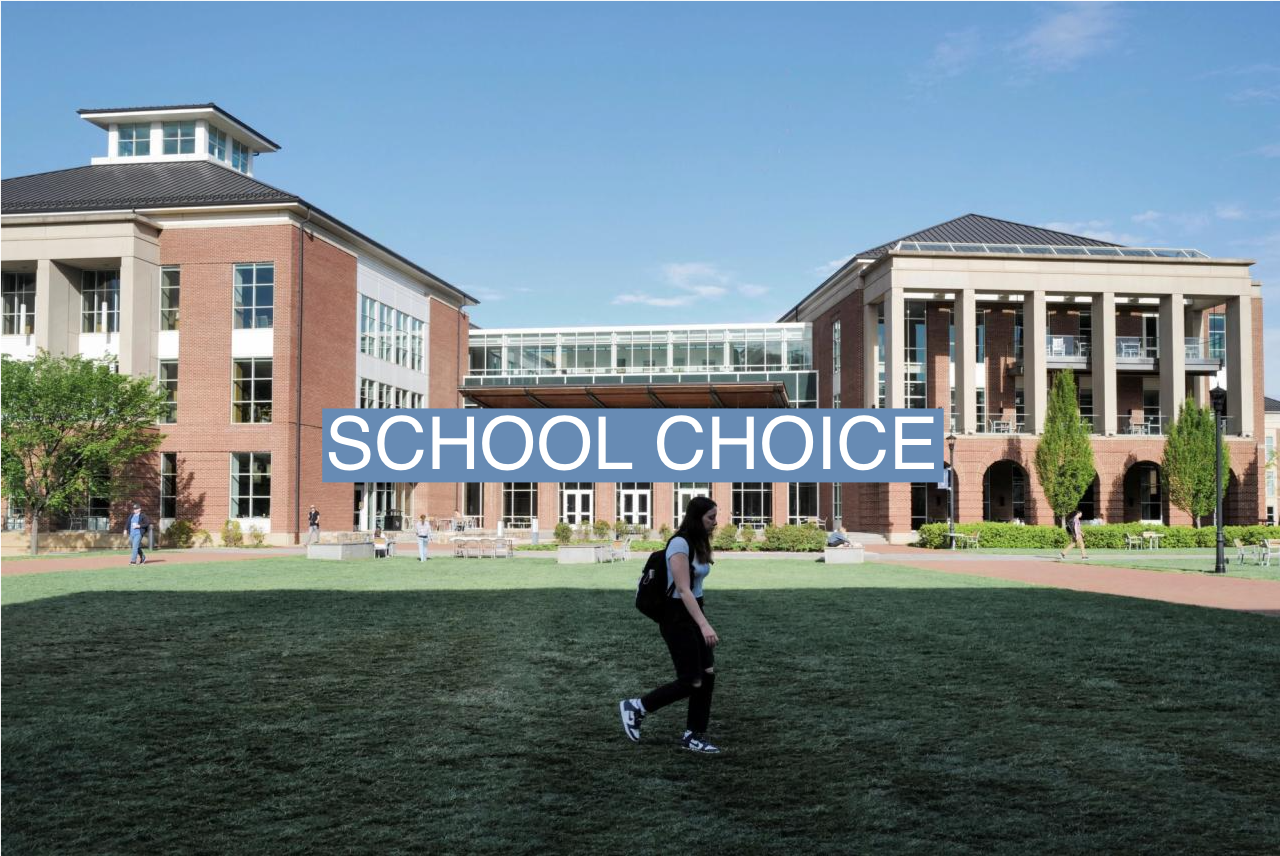  A student walks across the campus of Liberty University on April 14, 2023. 