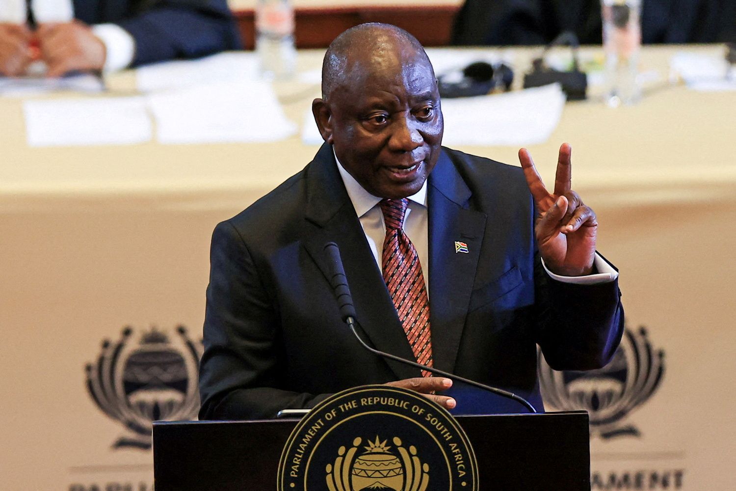 South African President Cyril Ramaphosa