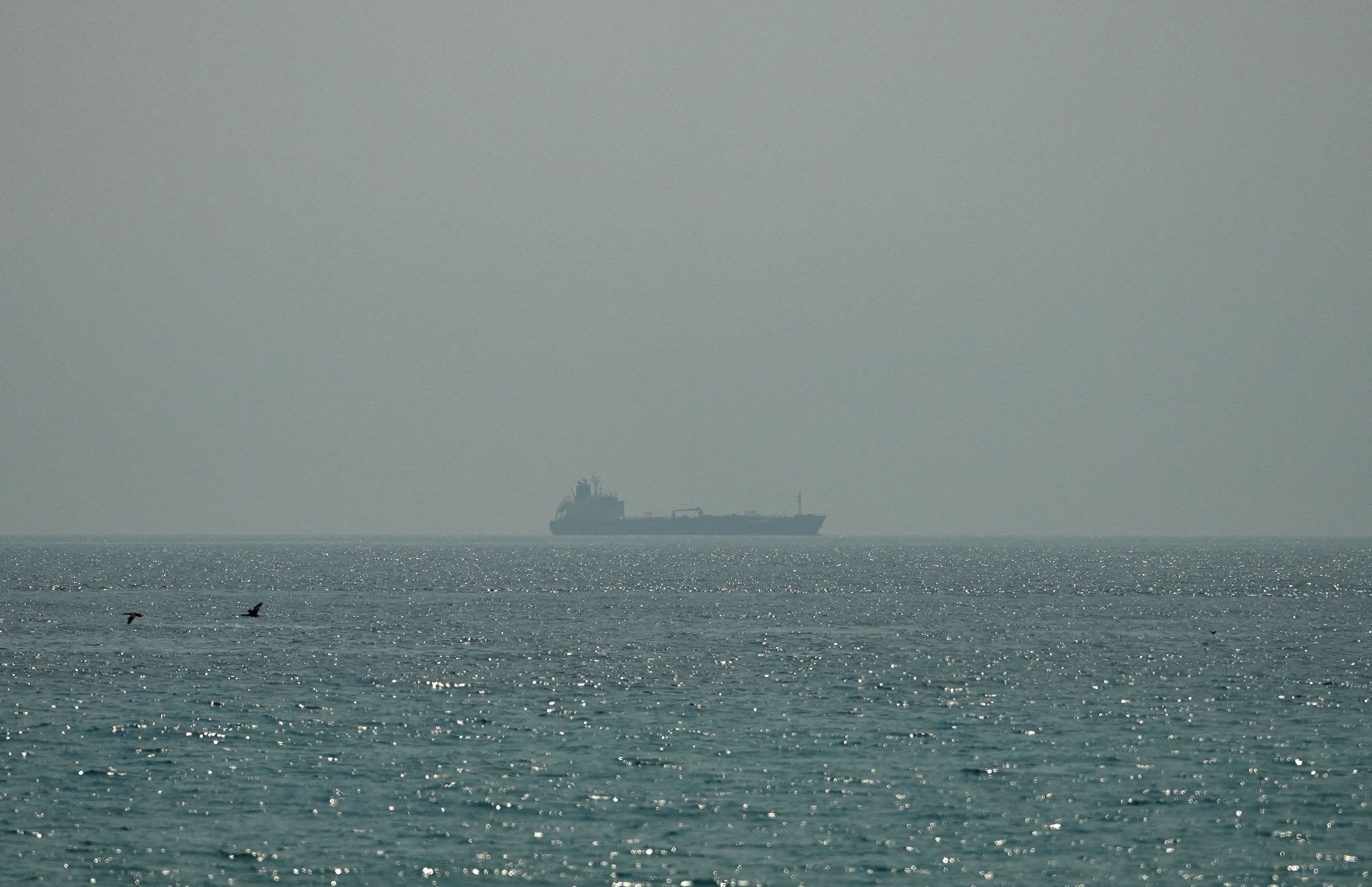 Tanker in the Strait of Hormuz