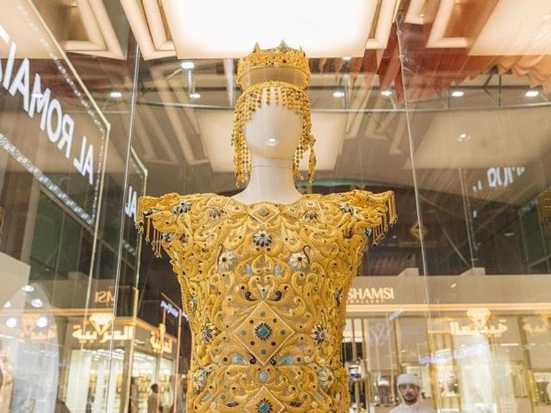 Riyadh jeweler crafts Guinness-record-winning gold dress for Dubai | Semafor Riyadh jeweler crafts Guinness-record-winning gold dress for Dubai | Semafor