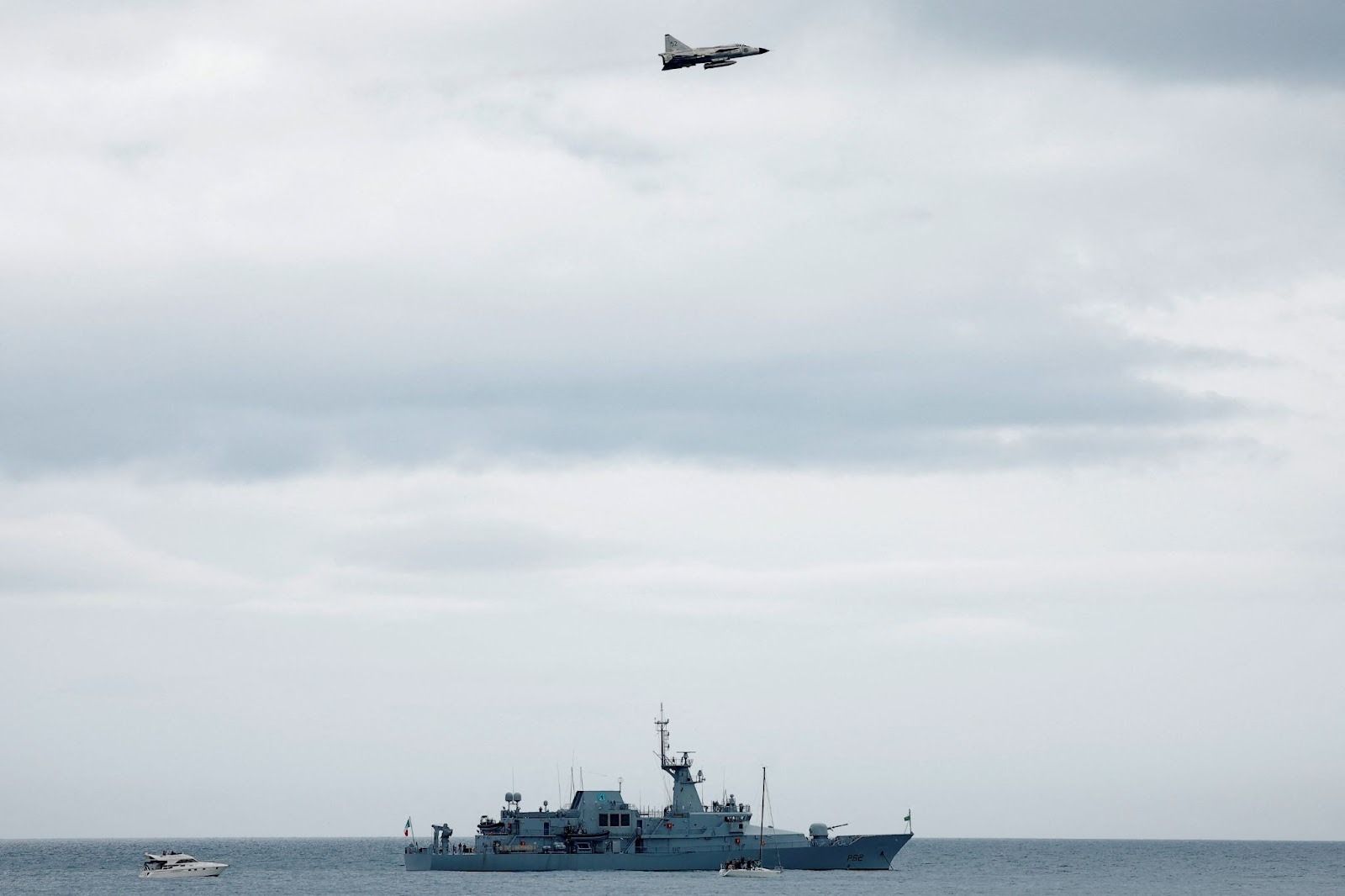An Irish Navy patrol. 