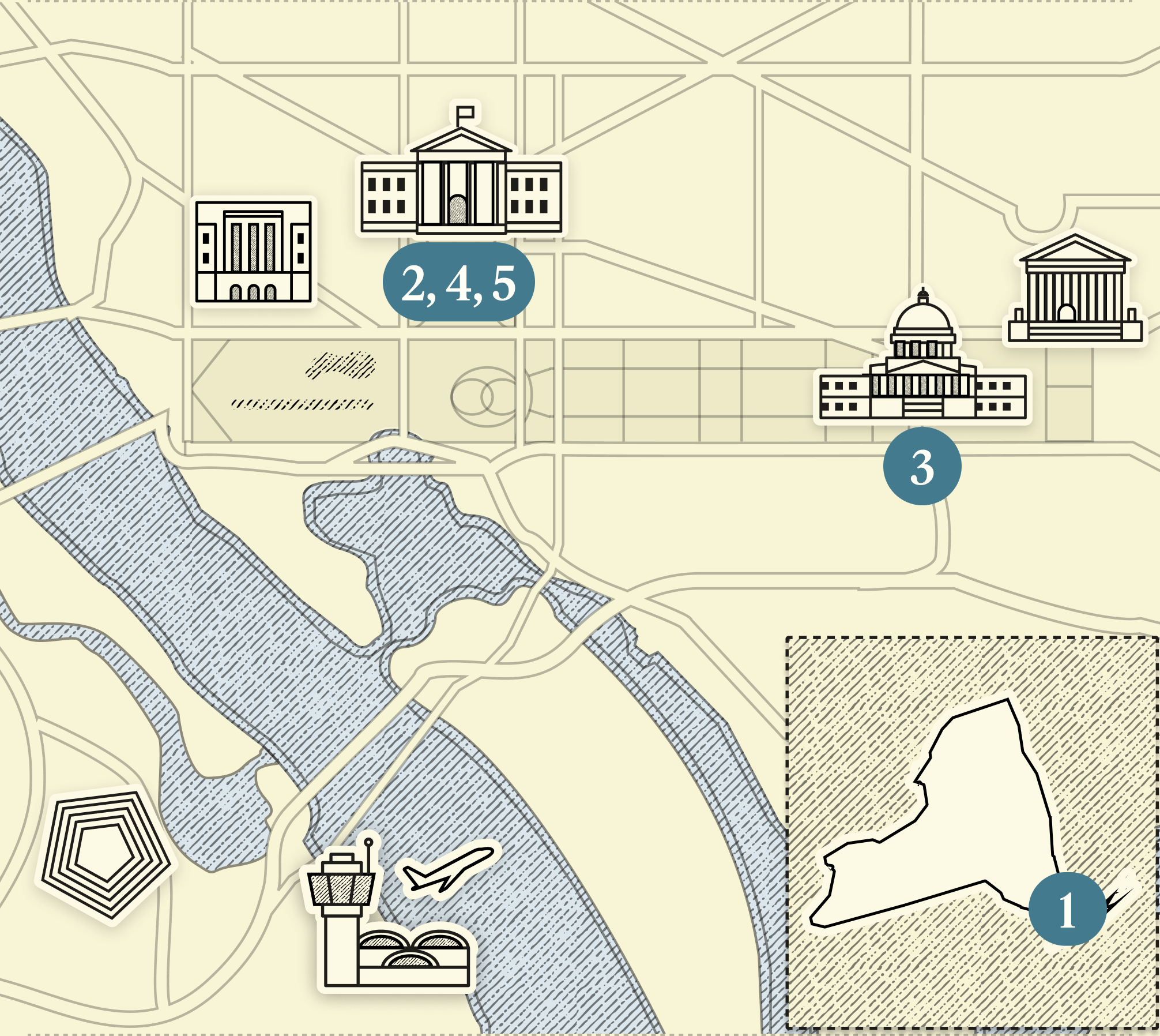 Map of Washington, DC