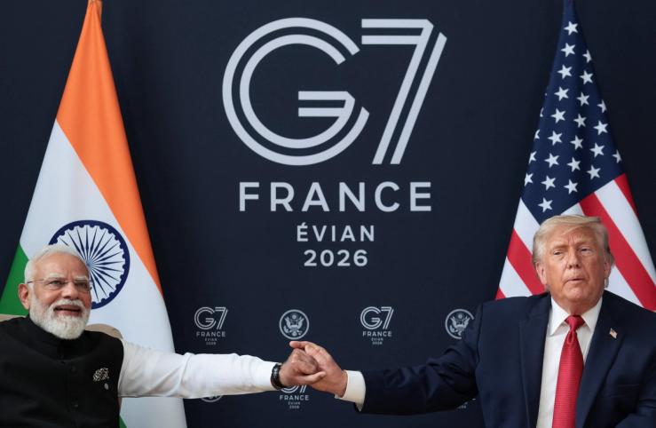 Indian Prime Minister Narendra Modi and US President Donald Trump