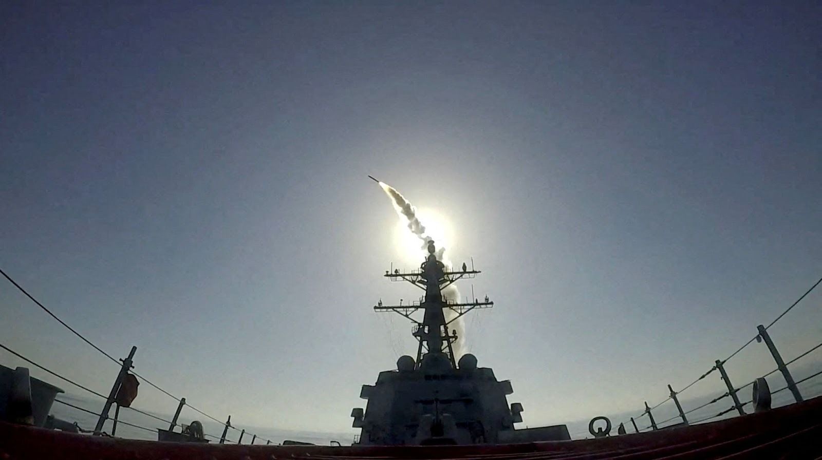 A US Tomahawk missile. 