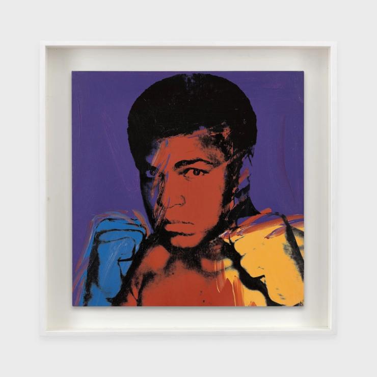 Andy Warhol, “Muhammad Ali” (1977). Lévy Gorvy Dayan