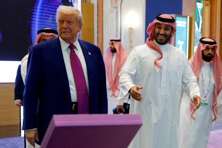 Donald Trump and Mohammed bin Salman.