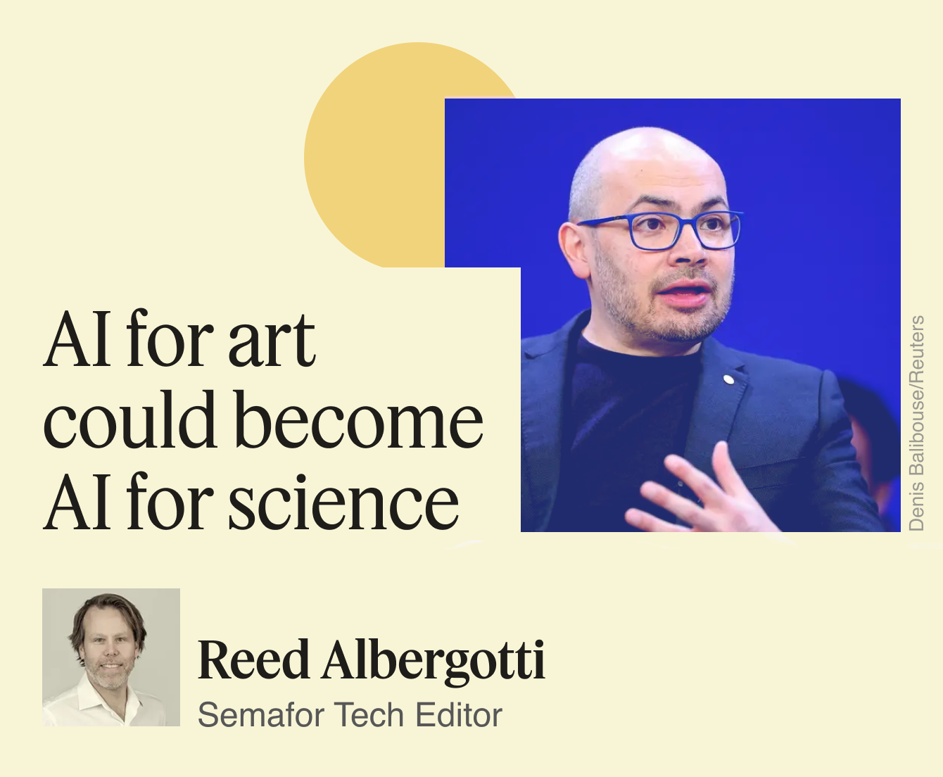 AI for art could become AI for science.