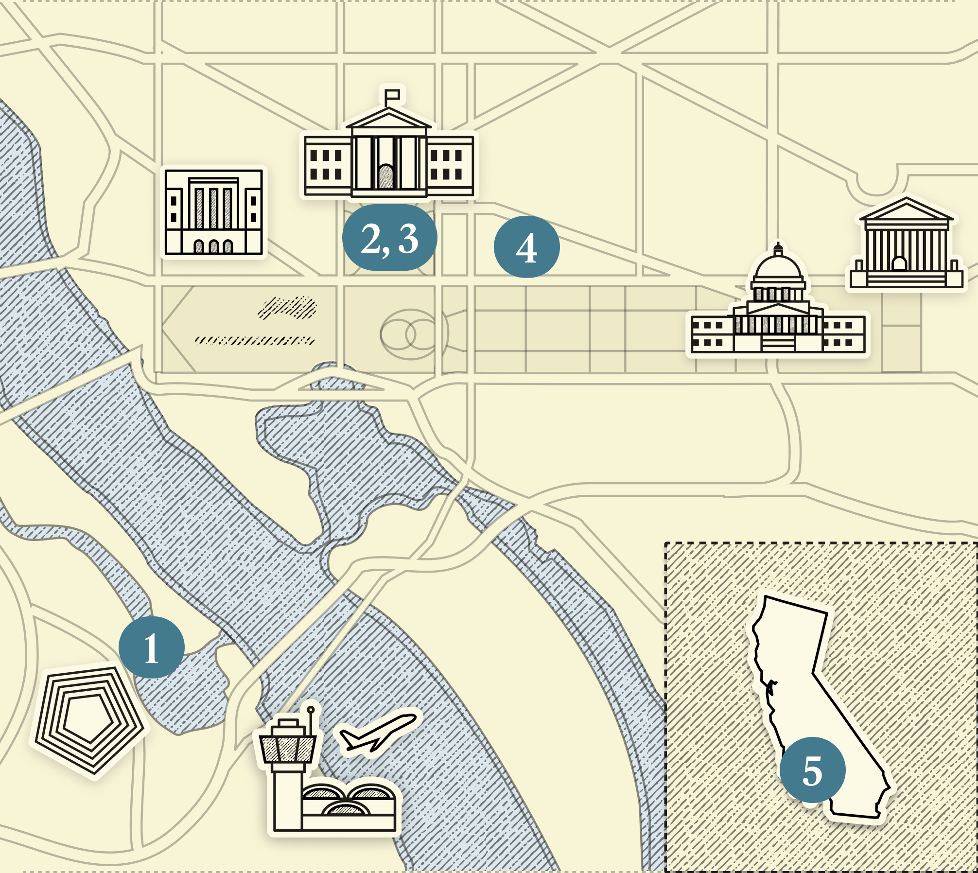A map of Washington, DC