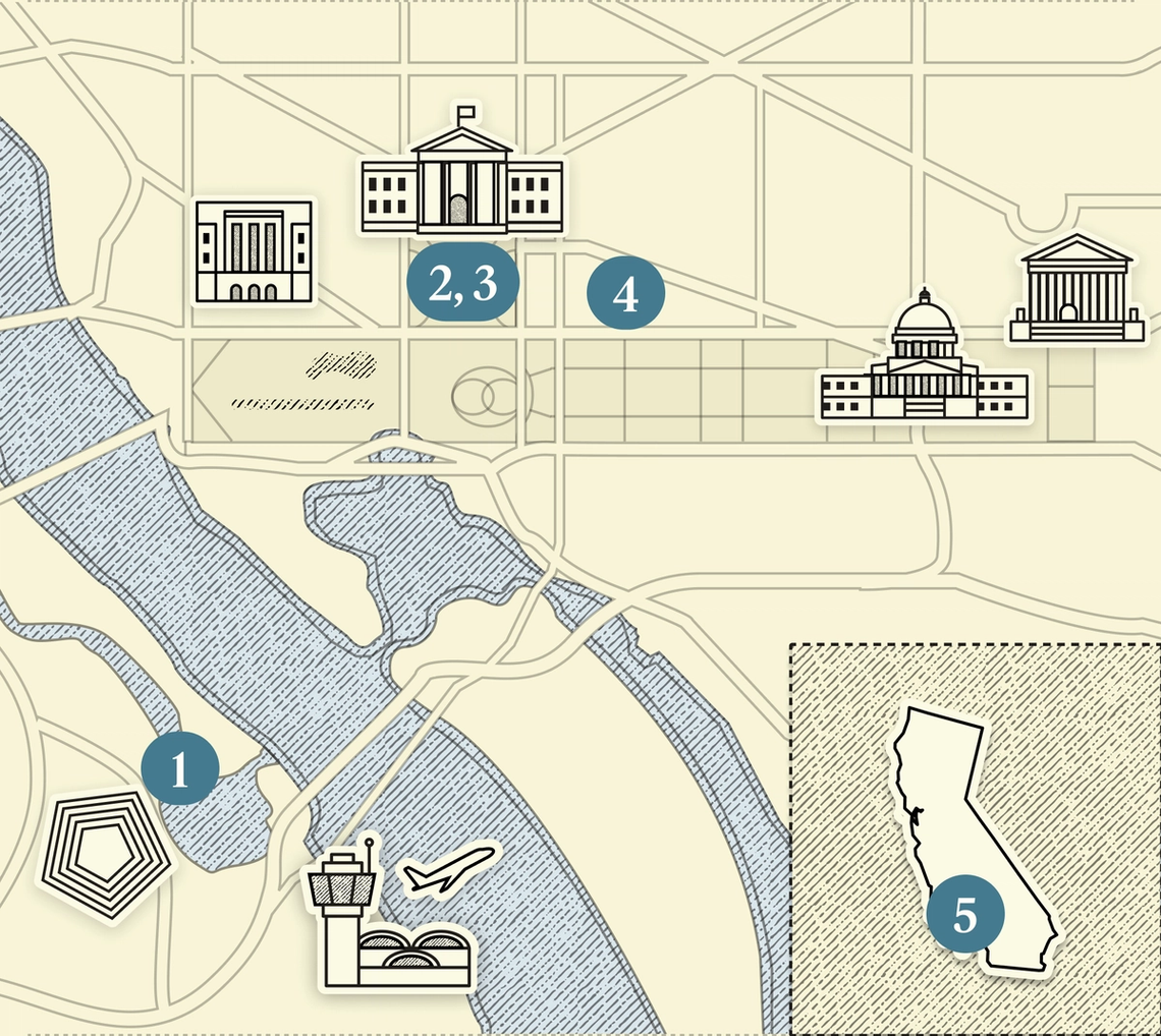 A map of Washington, DC
