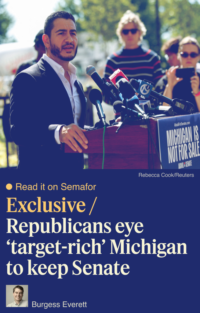 Exclusive, Republicans eye “target-rich” Michigan to keep Senate