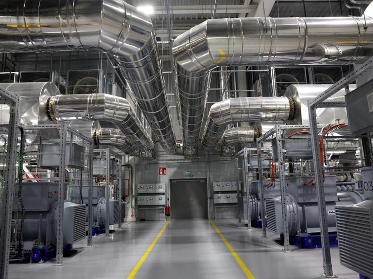 Generators installed at the Merlin Edged Data Centre Bilbao-Arasur, in Rivabellosa, Spain.
