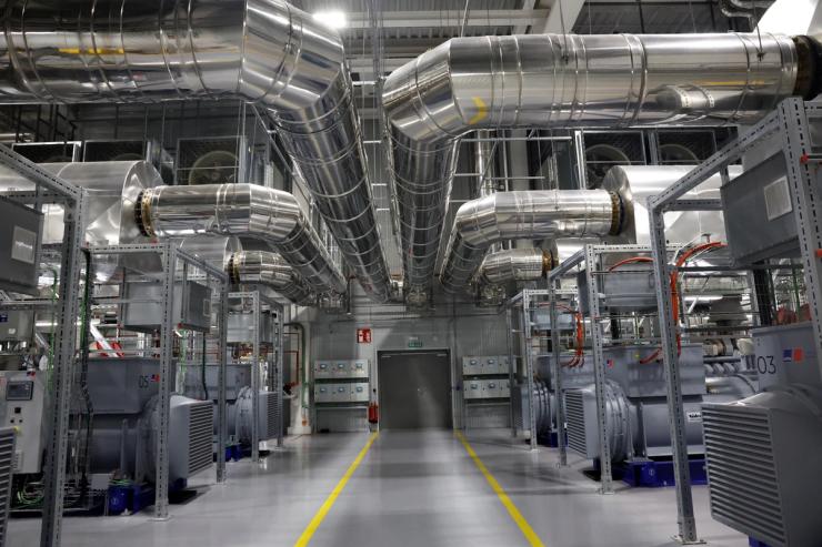 Generators installed at the Merlin Edged Data Centre Bilbao-Arasur, in Rivabellosa, Spain.
