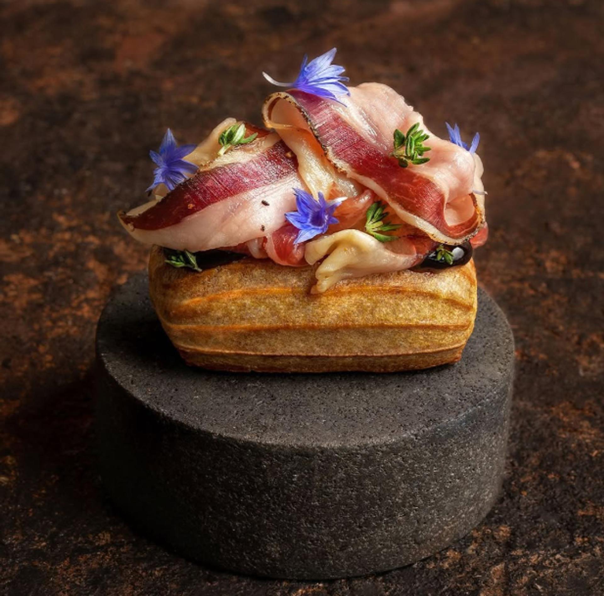 Umami eclair from Orfali Bros bistro in Dubai.