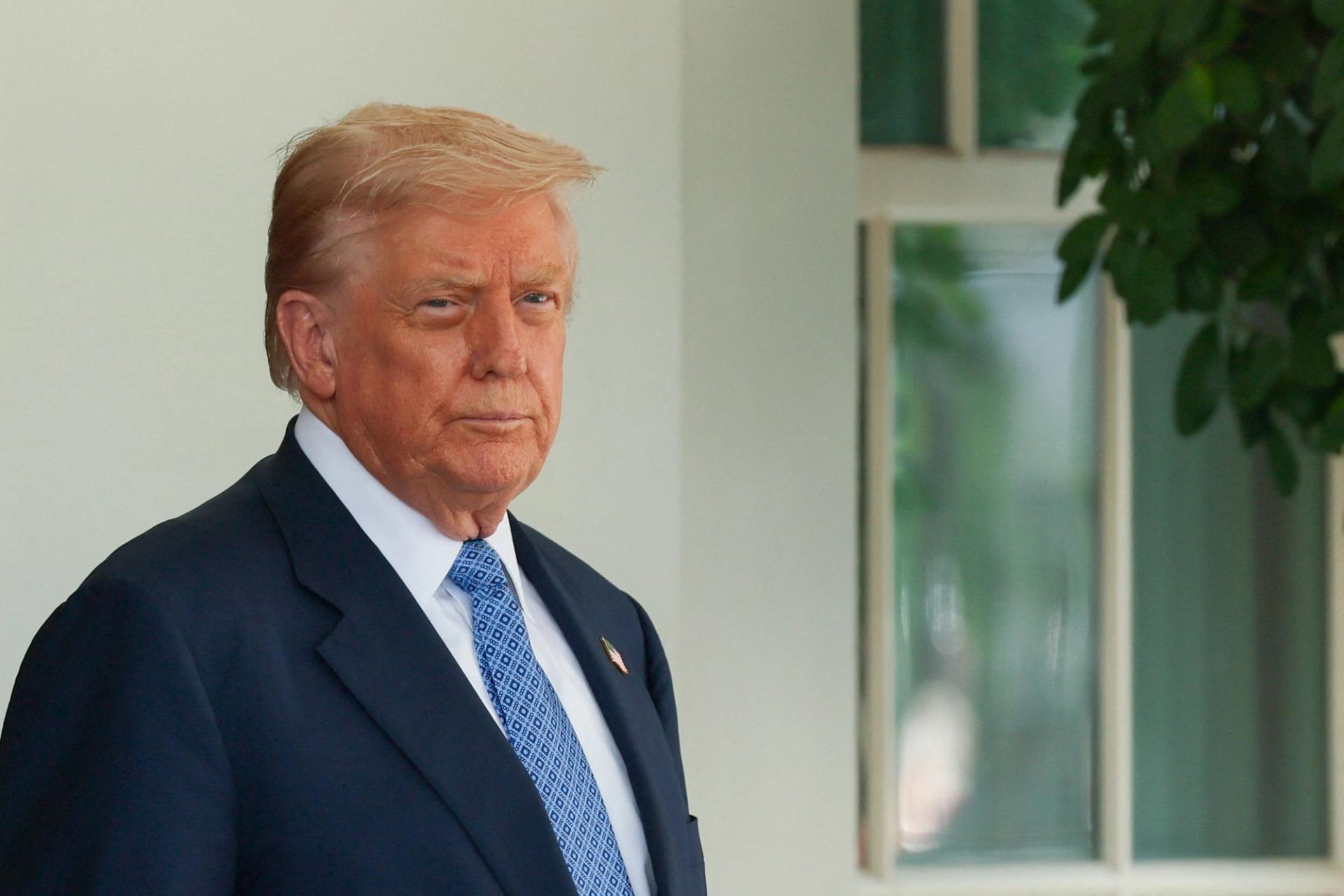 Trump at the White House