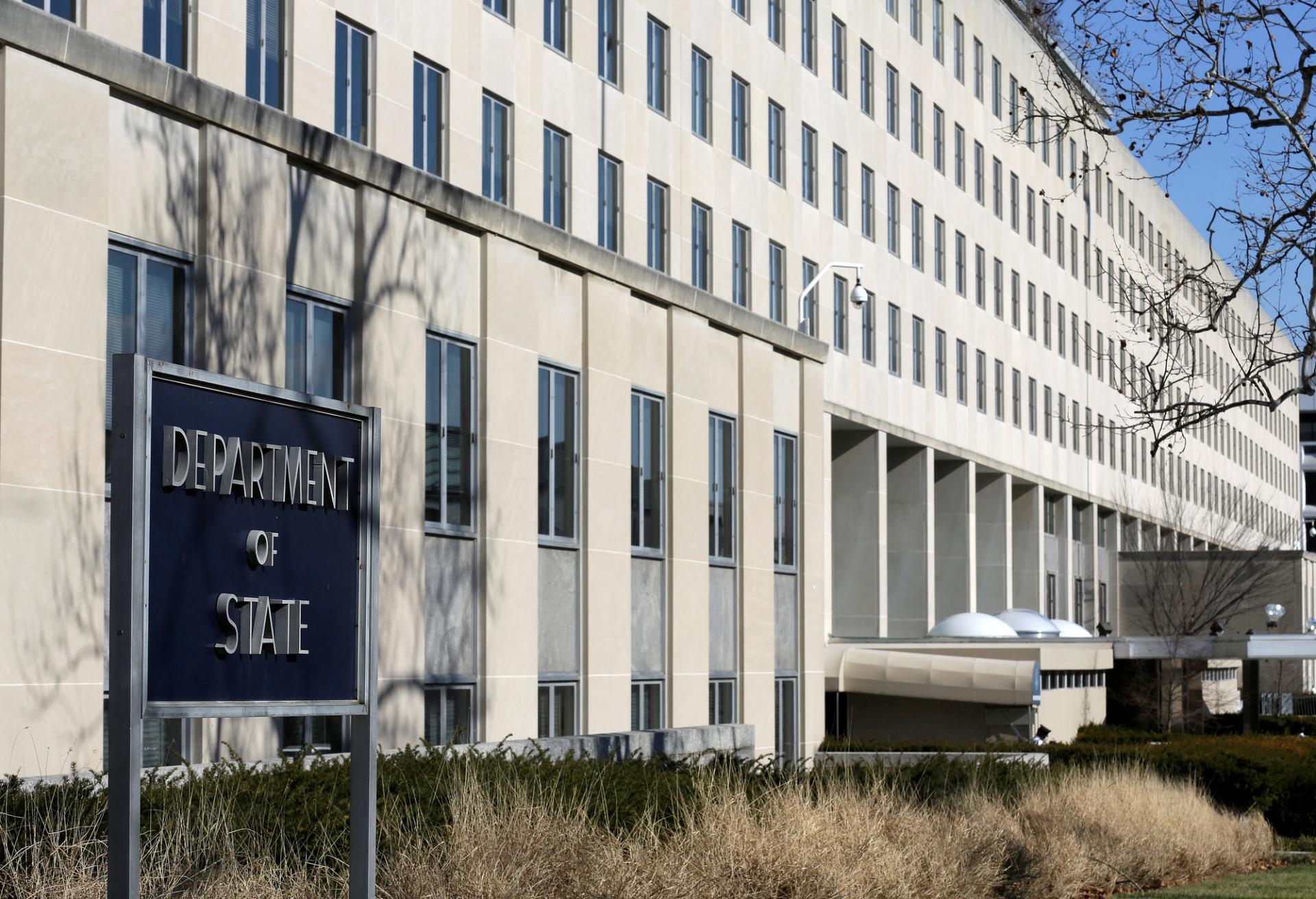 The State Department Building is pictured in Washington, U.S., January 26, 2017.