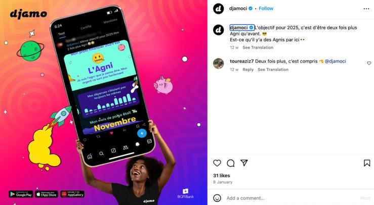 An illustration of Djamo.