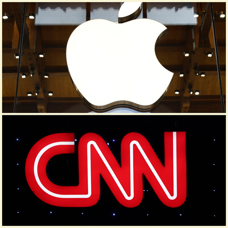 Apple and CNN logos