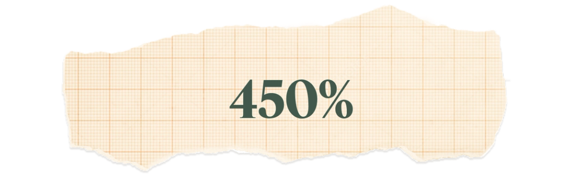 450%