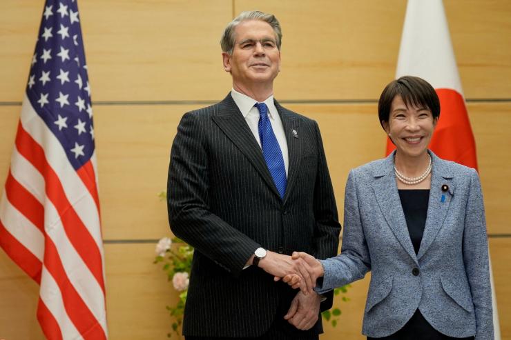 Treasury Secretary Scott Bessent and Japanese Prime Minister Sanae Takaichi