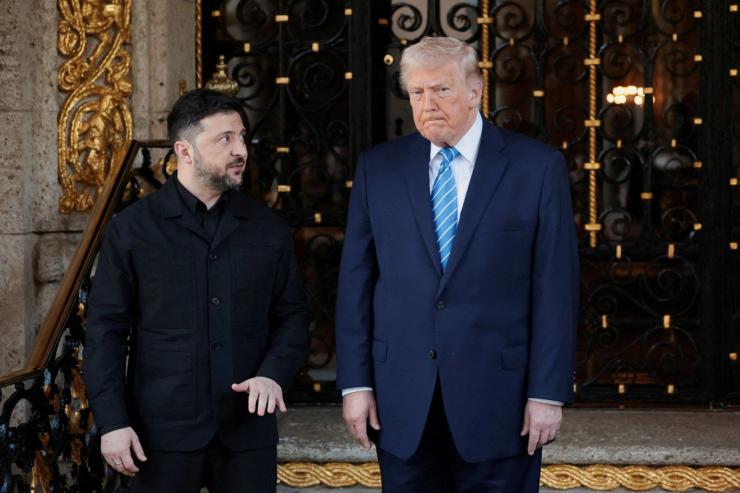Volodymyr Zelenskyy and Donald Trump