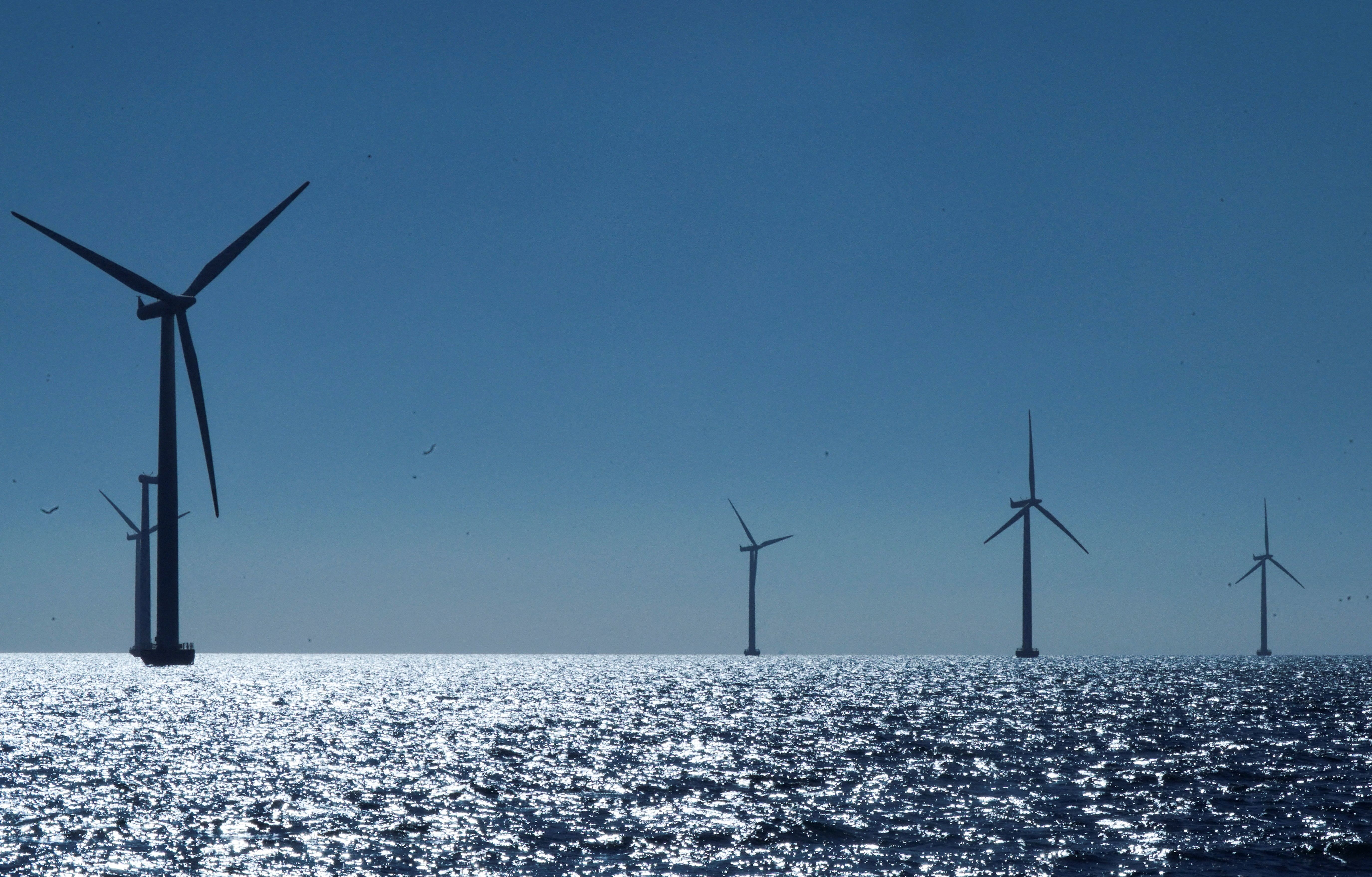 Orsted’s offshore wind farm near Nysted, Denmark.