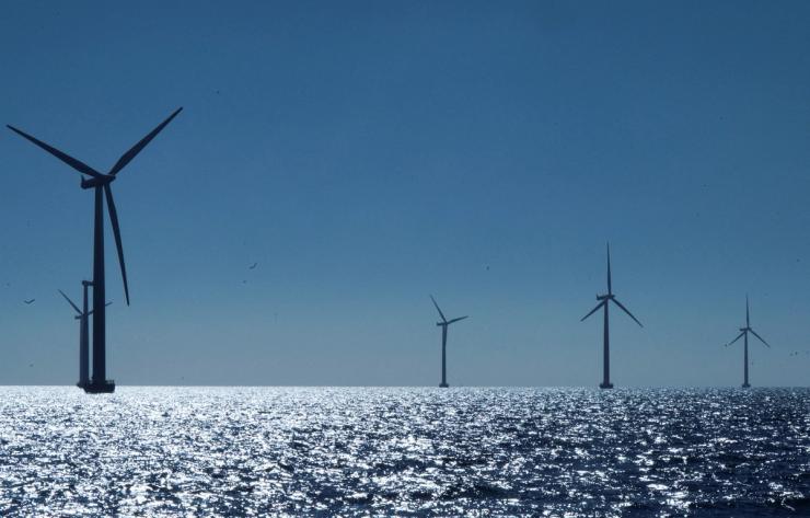Orsted’s offshore wind farm near Nysted, Denmark.
