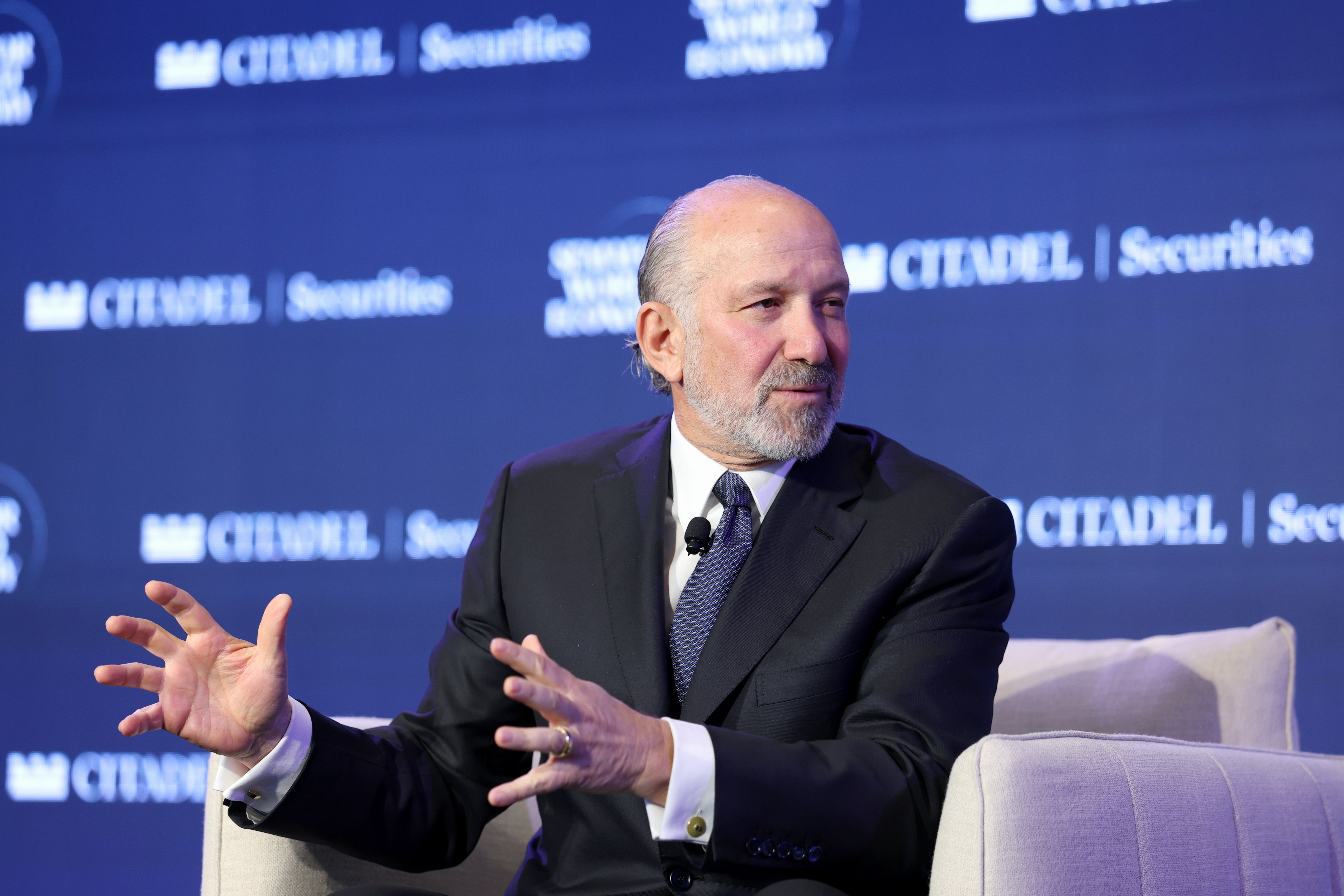 Howard Lutnick (Secretary of Commerce - U.S. Department of Commerce) as seen on stage during Semafor World Economy 2026 on April 17, 2026 in Washington, DC. 