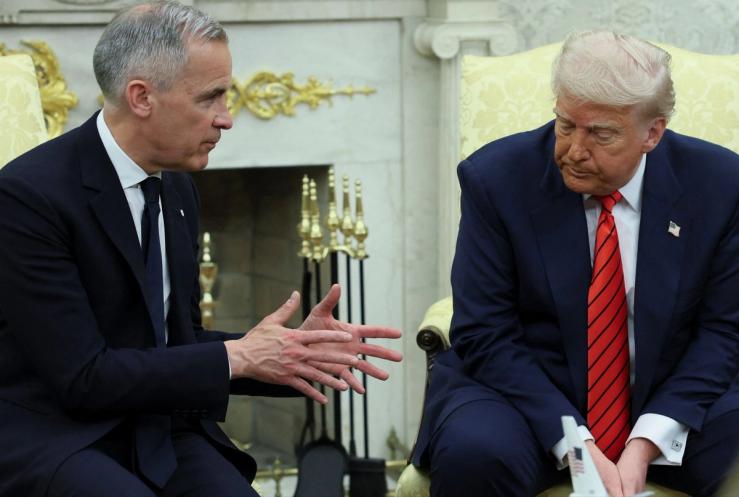 Mark Carney speaks with Donald Trump
