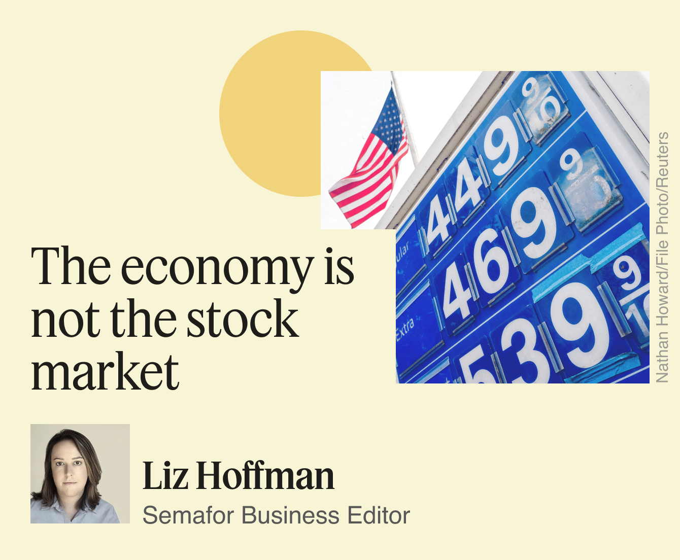 The economy is not the stock market.