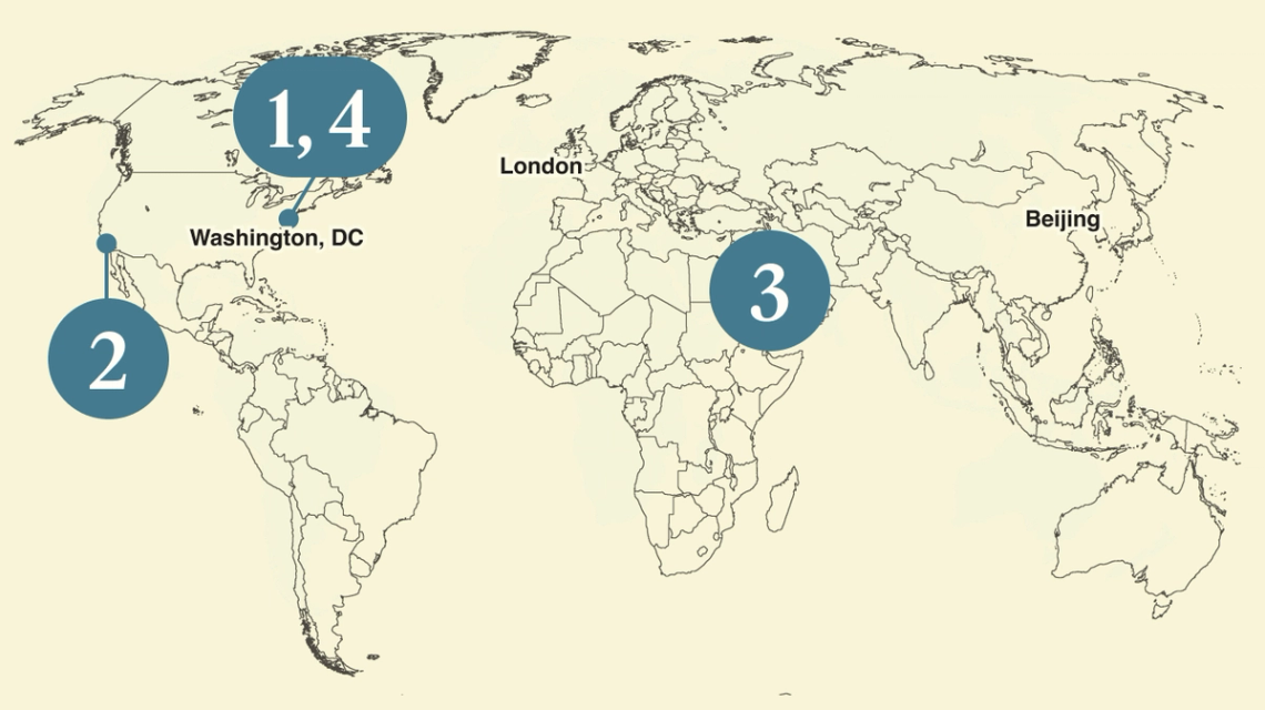 a map of the world.
