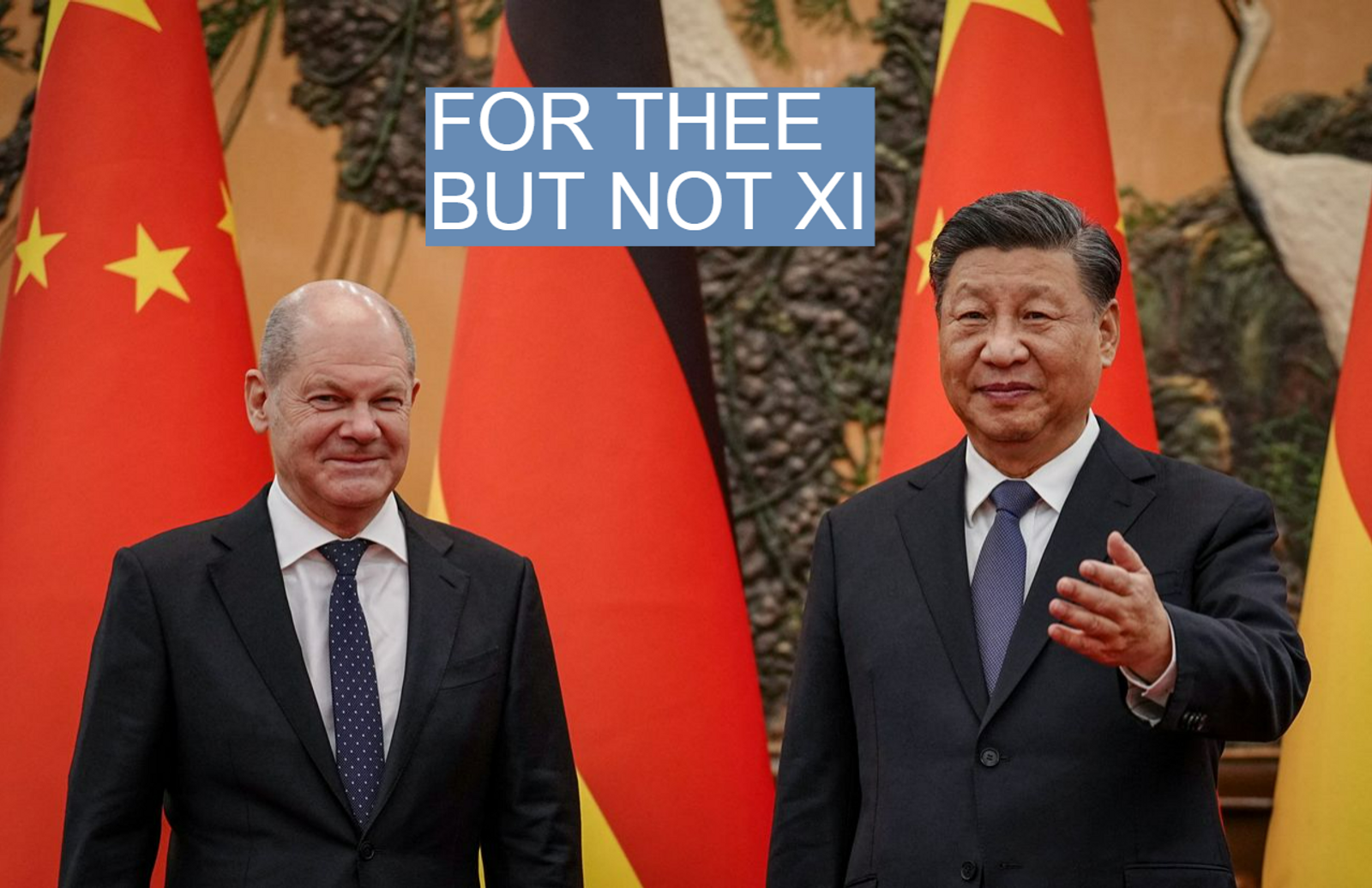 President Xi Jinping and Chancellor Olaf Scholz