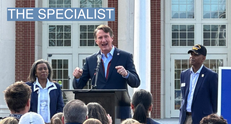 Glenn Youngkin and Kevin Adams.