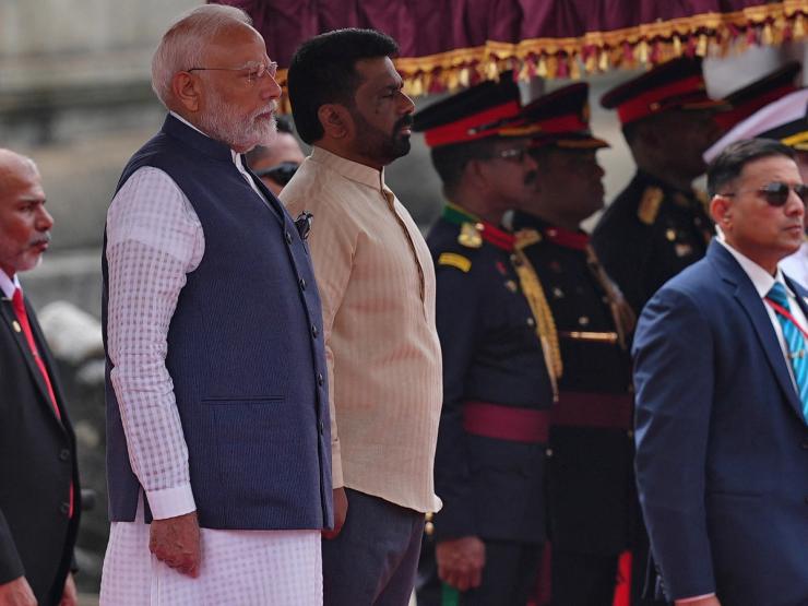 Indian Prime Minister Narendra Modi and Sri Lankan President Anura Kumara Dissanayake