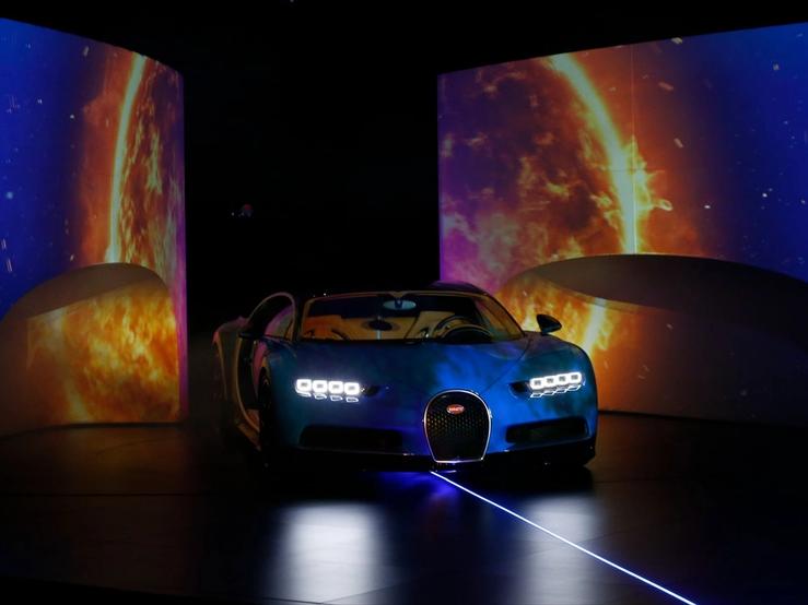 The new Bugatti Chiron car, successor of the Veyron