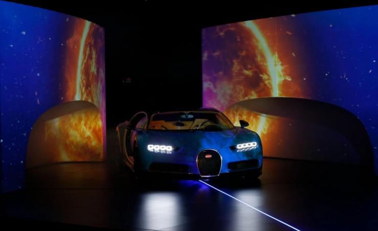 The new Bugatti Chiron car, successor of the Veyron