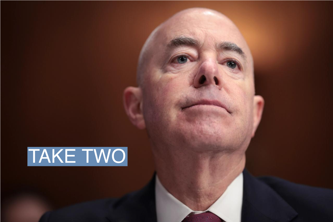 Homeland Security Secretary Alejandro Mayorkas testifies before the Senate Homeland Security and Governmental Affairs Committee Oct. 31, 2023. 