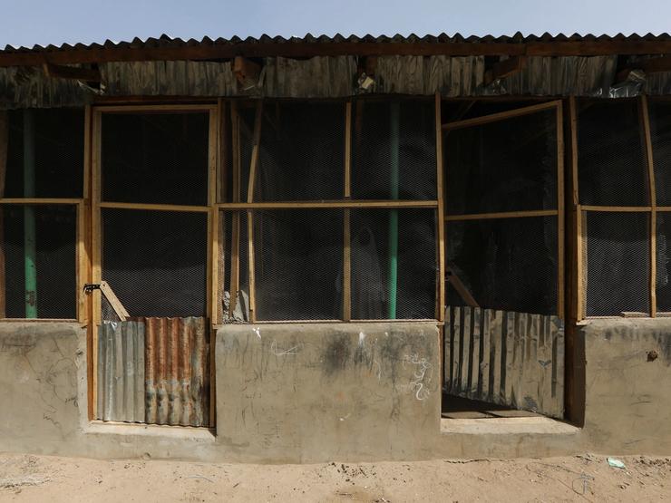 A shelter for displaced people fleeing attacks by bandits in Gusau, Zamfara, Nigeria, on Feb. 8, 2023.