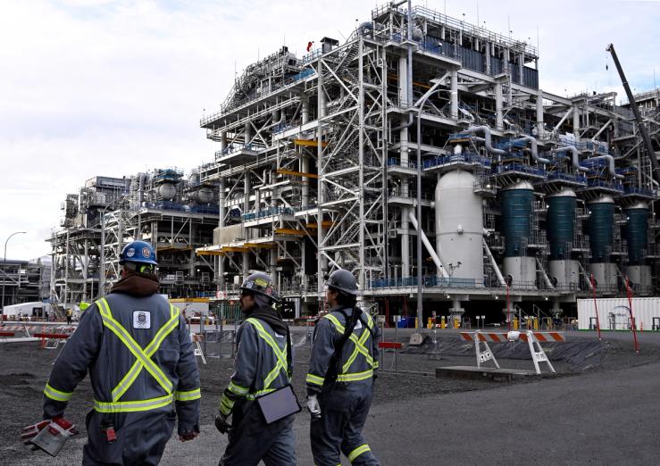 LNG Canada’s liquified natural gas facility in Kitimat