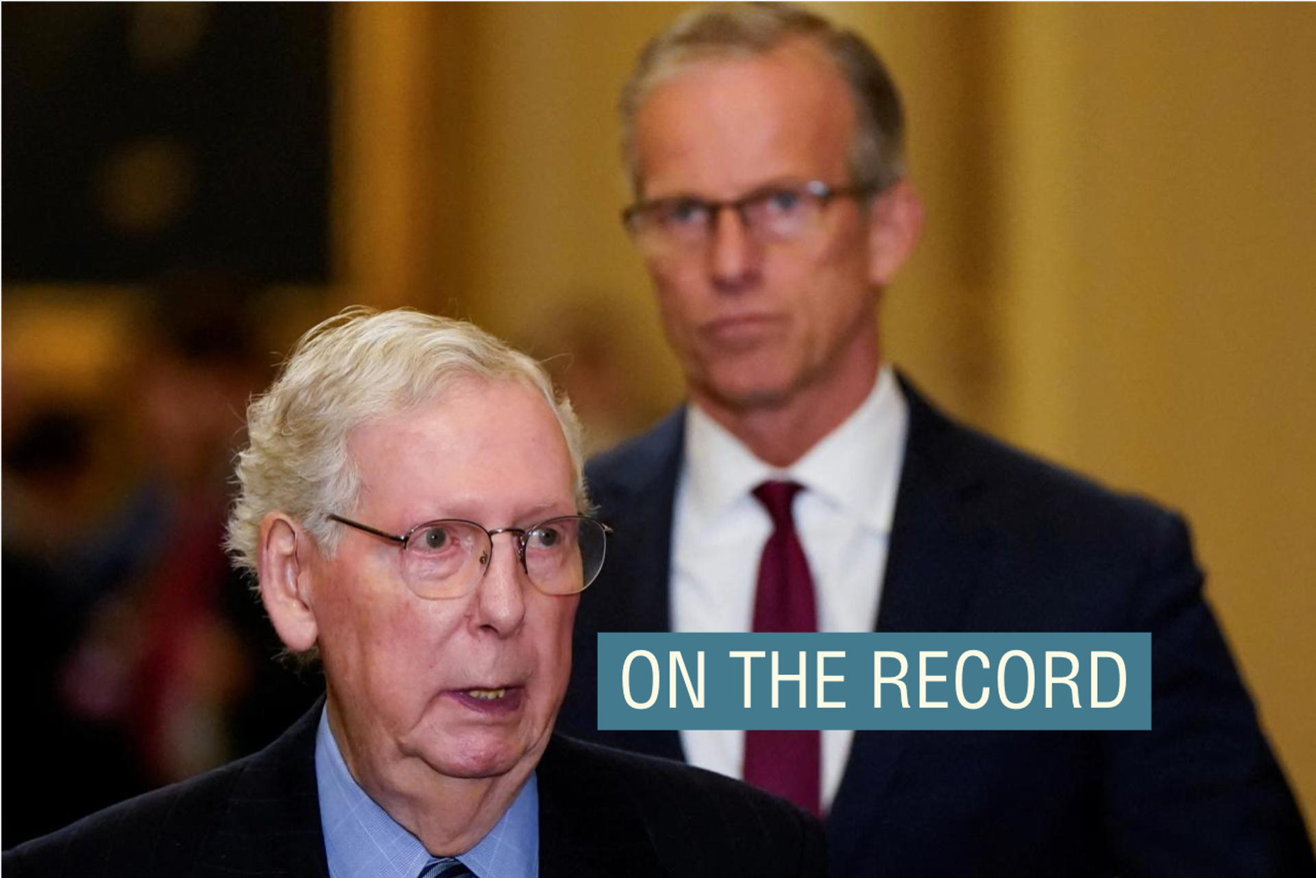 Sens. Mitch McConnell and John Thune.