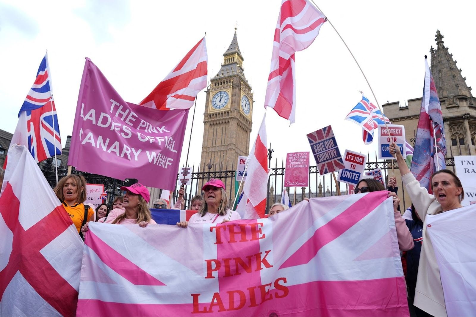 A Pink Ladies demonstration in London.