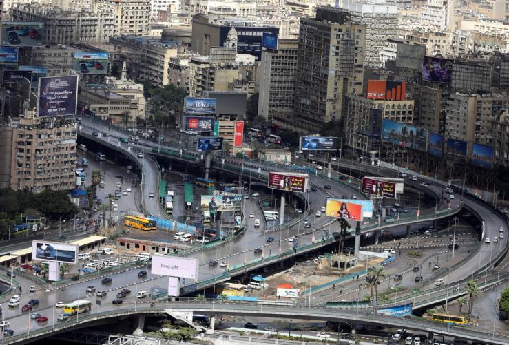 Cairo skyline.