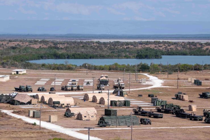 Detention facilities at Guantánamo Bay.