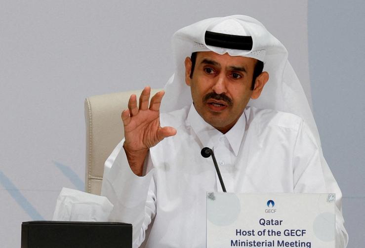 Qatari Energy Minister Saad bin Sherida Al Kaabi in Doha.