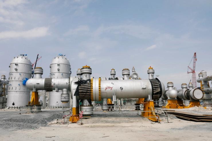 Dangote oil refinery on the outskirts of Lagos, Nigeria, on Aug. 7, 2019.