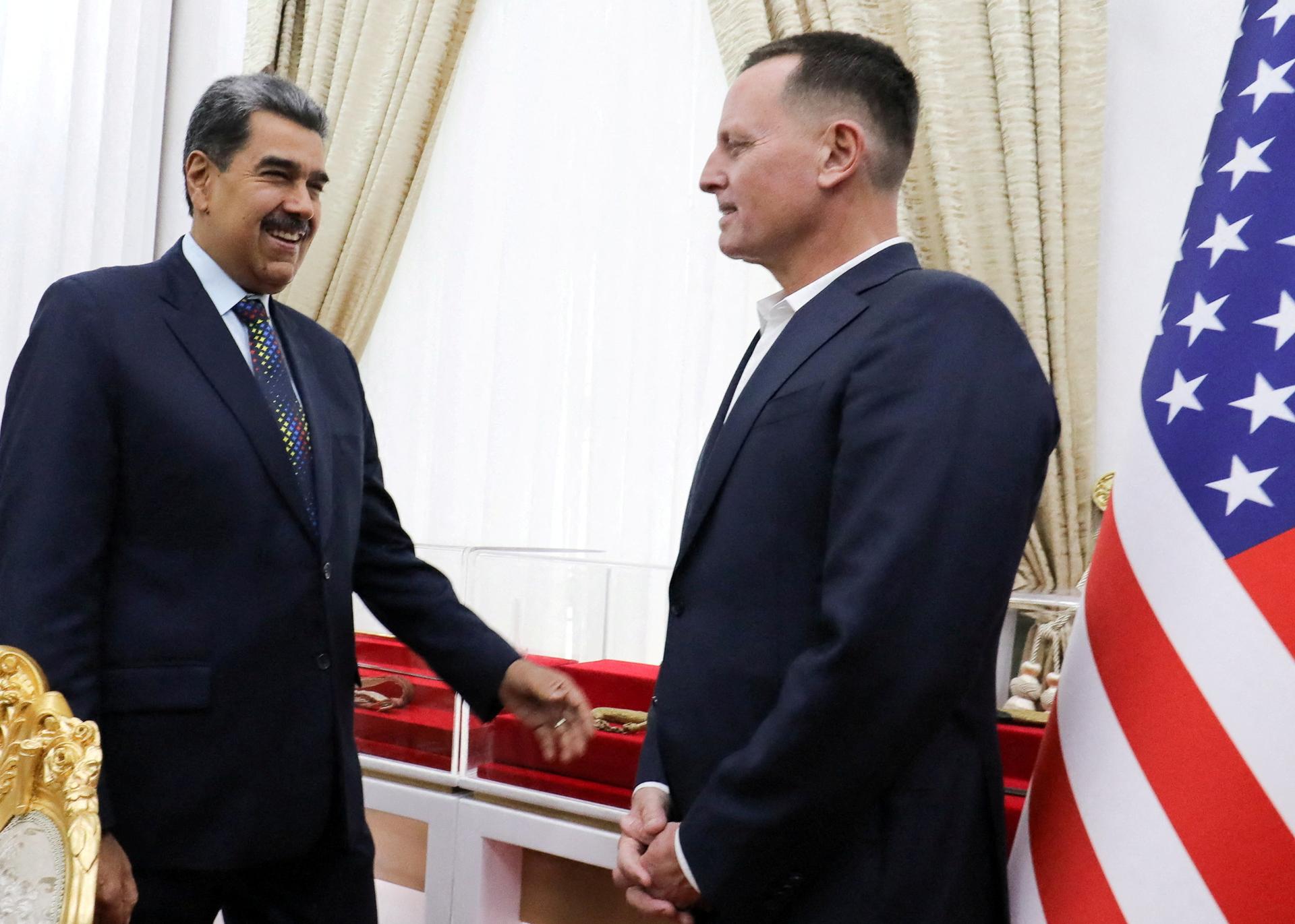 Ric Grenell and Nicolas Maduro