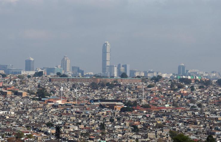Johannesburg skyline.