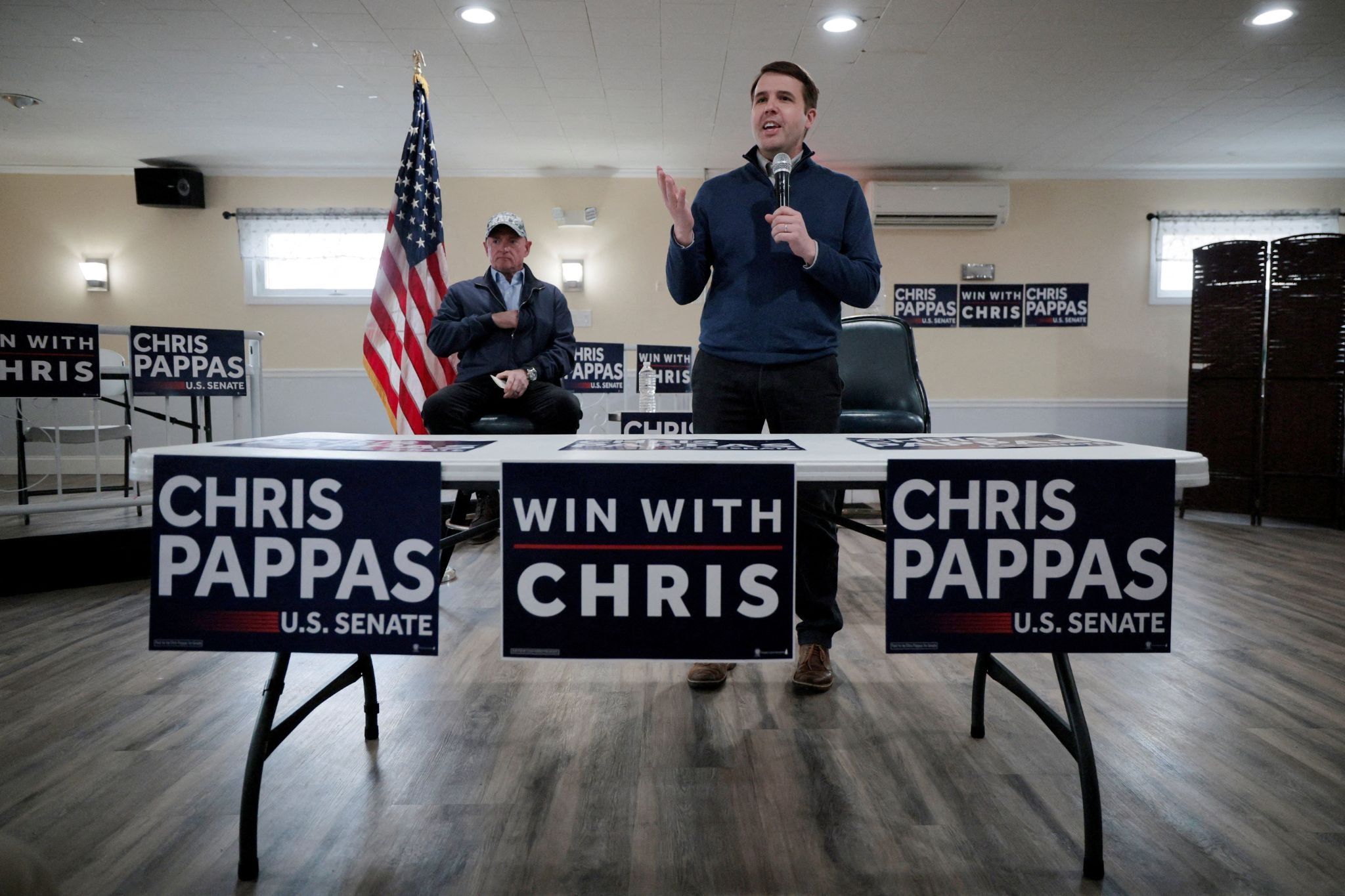 Chris Pappas campaigns in New Hampshire