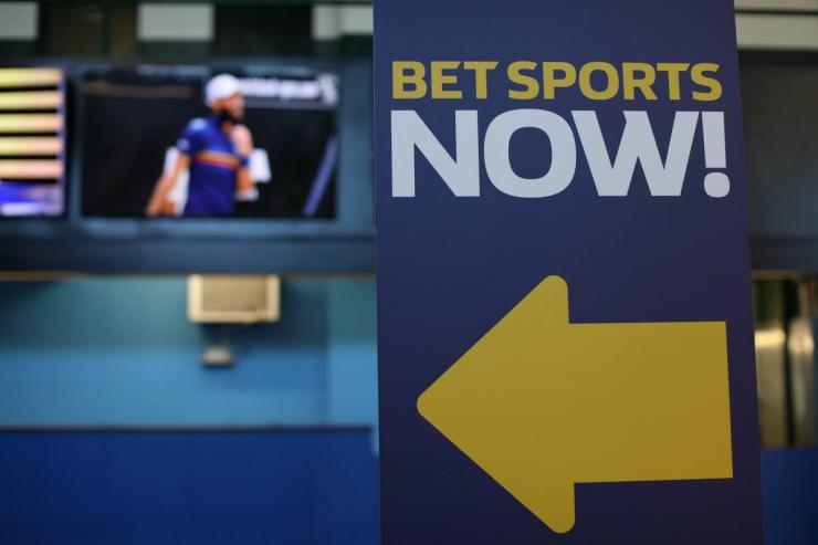 A sports betting sign.
