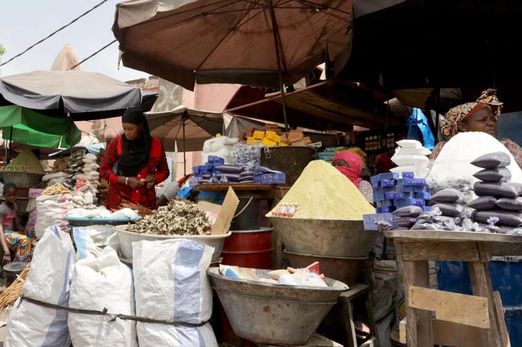 A market in Bamako, Mali.