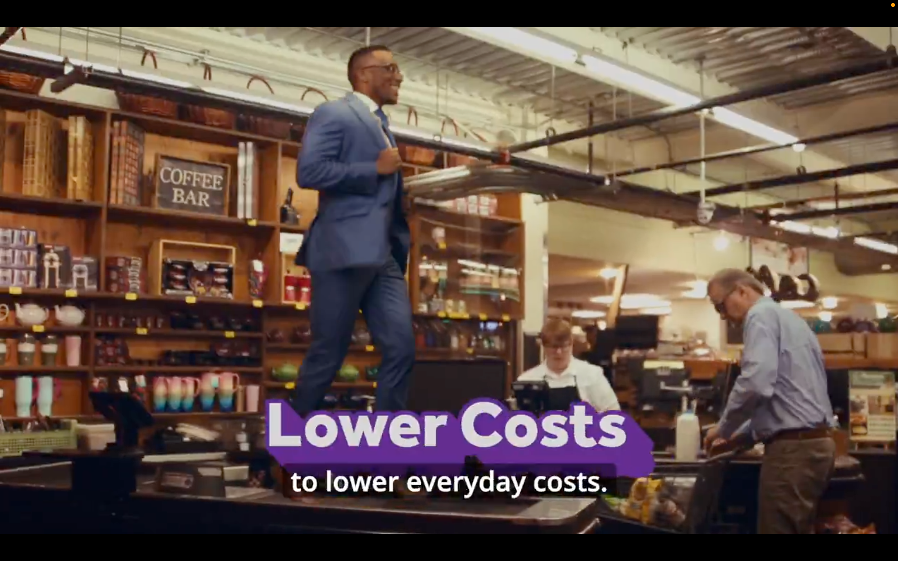 Screen capture of Christian Menefee ad